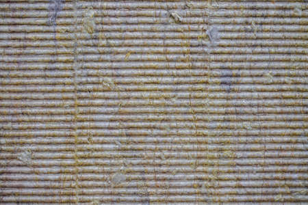 Thermal insulation material, rock wool. Thermal roof insulation layer. Mineral wool or mineral...