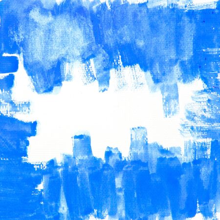 close up of water color strokes painting on white backgroundの写真素材