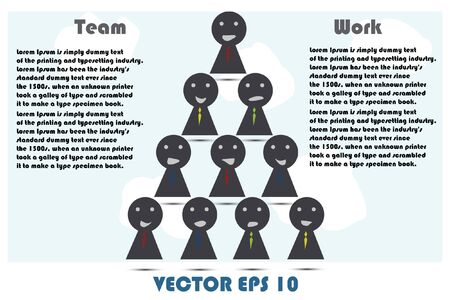 Human teamworkのイラスト素材