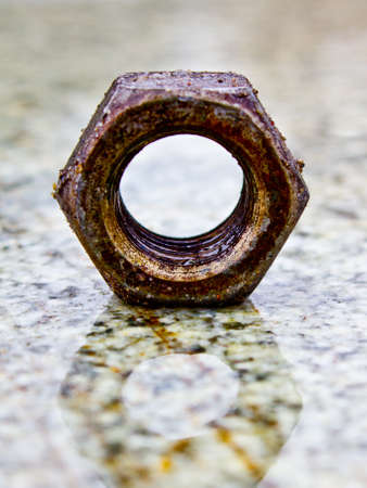 rust screwnutの写真素材