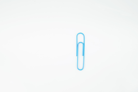 paperclip isolated on white backgroundの写真素材