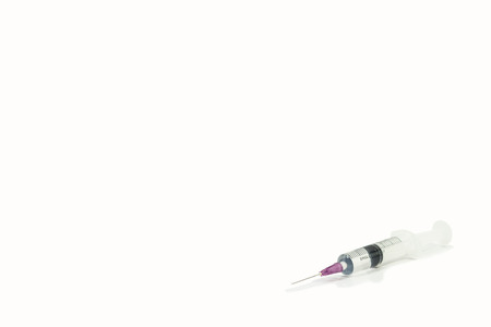 Syringe isolated on white background.の写真素材