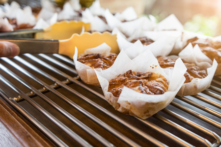 Kouign amann is a Breton cake for sell at a shelfの写真素材