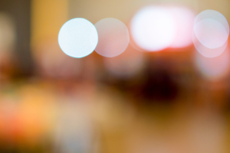 Blurred lighting at coffee cafe for background.の写真素材