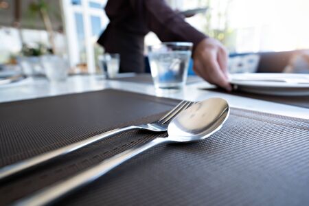 Luxury dining table decor at home.