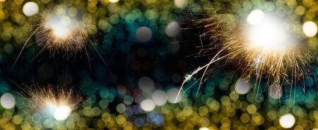 Abstract lighting and firework for background