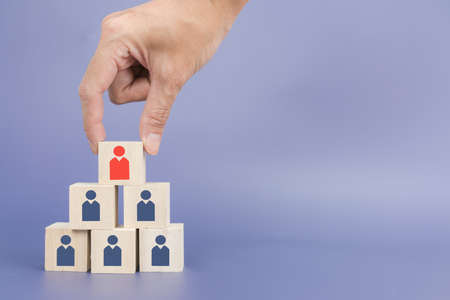 Woman choose leader to success for business onlineの写真素材