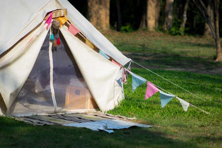 Vintage Camping For tourists with nature.の写真素材