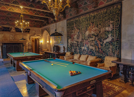San Simeon, California, February 15, 2018:  Hearst Castle construction was begun in 1919 by William Randolph Hearst and architect Julia Morgan.のeditorial素材