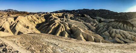 Death Valley, California, USA - December 17, 2018:  The rock formations, canyons, colors and...