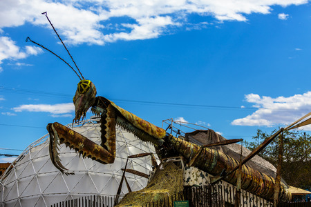 Las Vegas, NV, USA - September 22, 2017:  Art, murals, signs and public spaces at the 2017 Life is Beautiful music festival staged in downtown Las Vegas.のeditorial素材