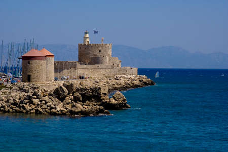 Mandraki Harbourの写真素材