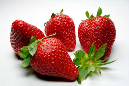fresh red and sweet strawberrysの写真素材