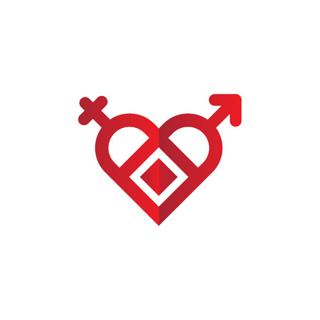 love man and womanのイラスト素材