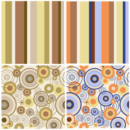 Set of a abstract seamless patternsのイラスト素材