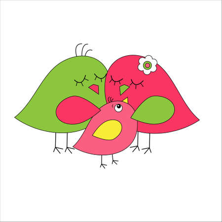 Greeting card with  newbornのイラスト素材