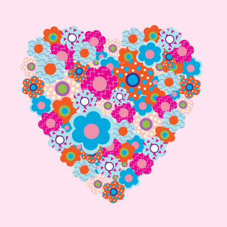 Postcard to the a Valentine's dayのイラスト素材