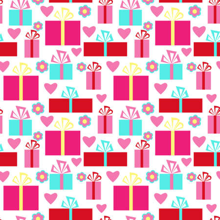 Beautiful seamless pattern a Valentine's Dayのイラスト素材