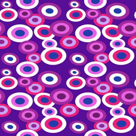 Seamless pattern with abstract elements on  pink backgroundのイラスト素材