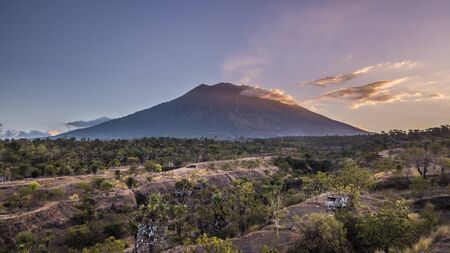 Agung sunsetの写真素材