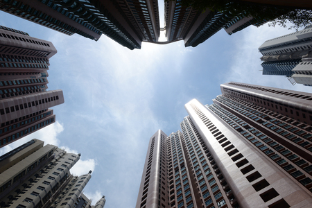 Hong Kong apartment buildingsの写真素材
