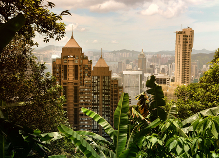 Hong Kong apartment buildingsのeditorial素材