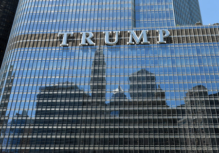 Chicago, USA - June 04, 2018: Trump International Hotel & Tower Chicago.のeditorial素材