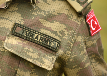 Turkish army uniform. Turkey troopsの写真素材