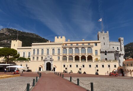 Monaco - June 23, 2019: Palace of the Prince of Monaco in Monaco-ville.(Le Palais des Princes de Monaco)のeditorial素材