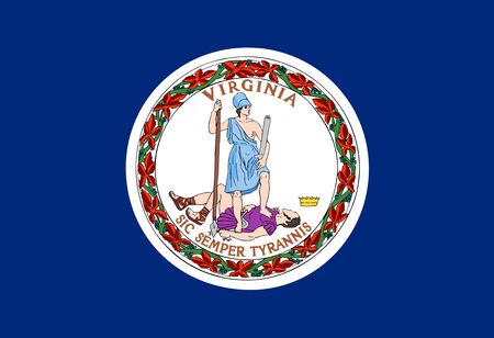 Flag of Commonwealth of Virginia, USAの写真素材