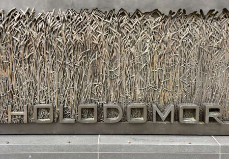 Washington, DC - June 01, 2018: Memorial of victims of the famine-genocide (Holodomor) of 1923-1933 years in the Ukraine in Washington, DC, USA.のeditorial素材