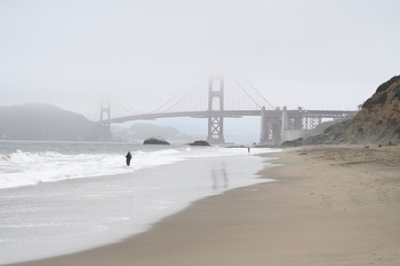 Golden Gate Bridge in San Francisco, USAの写真素材