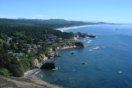 Oregon Coast is a coastal region of the state of Oregon, USA.の写真素材