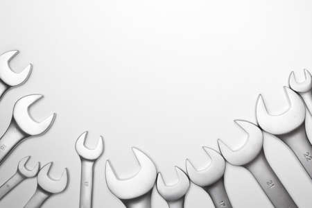 The wrench steel tools for repairの写真素材