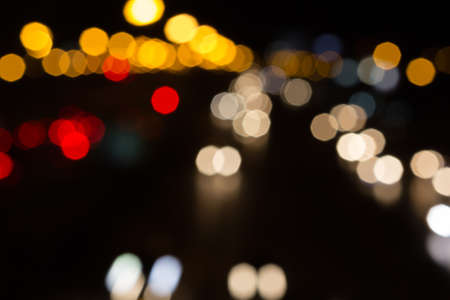 blue lights effect beautiful on road city