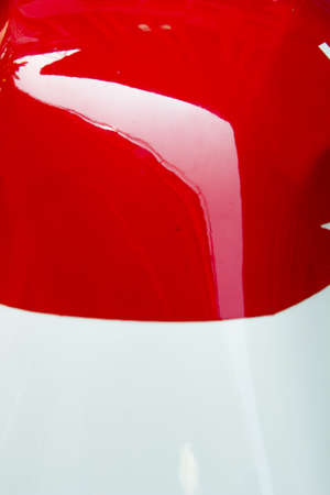 Red gas tank white background and textureの写真素材