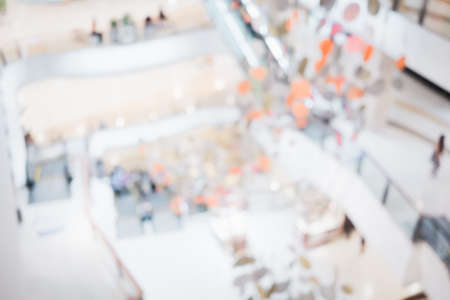 abstract shopping in mall store blurred backgroundの写真素材