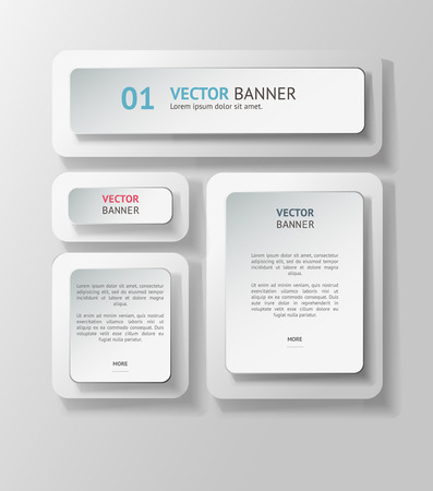 Vector infographic origami banners set.のイラスト素材