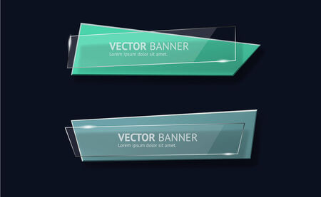 Vector infographic origami banners set.のイラスト素材