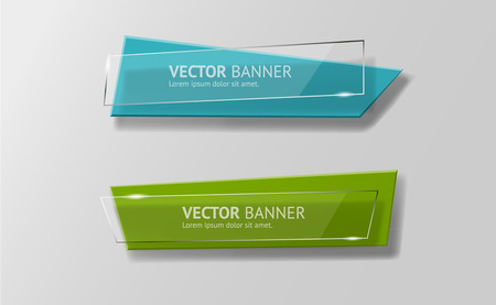 Vector infographic origami banners set.のイラスト素材