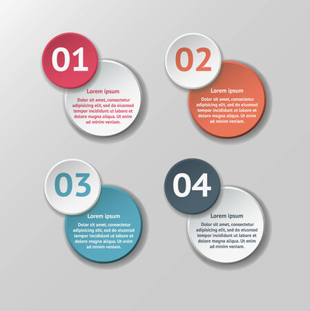 Vector infographic origami banners set.のイラスト素材