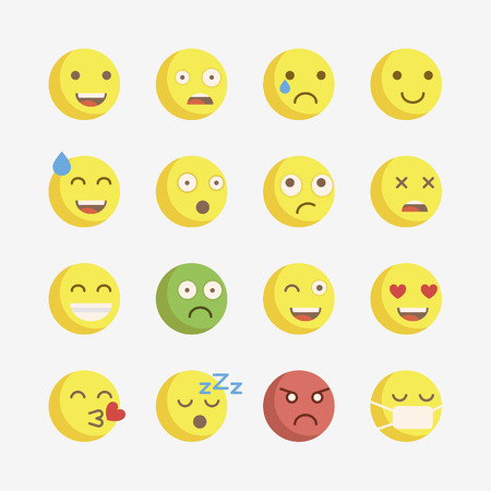 Emoji. Vector icons emoji. Expressionless emoji.のイラスト素材