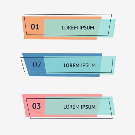 Set of flat geometric polygon vector banners.のイラスト素材