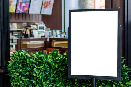 Blank white mock up or billboard for advertisingの写真素材