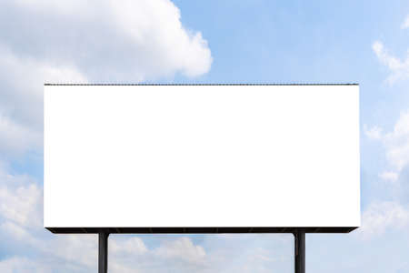 Blank white mock up or billboard for  advertisement.の写真素材