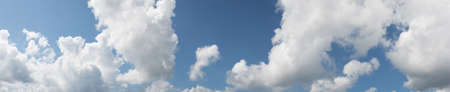 Beautiful blue sky and clouds,For banner,panoramic.の写真素材
