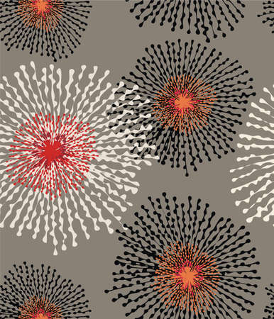 colored closeup floral patternのイラスト素材