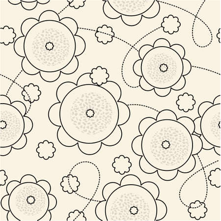 repeat floral sampleのイラスト素材