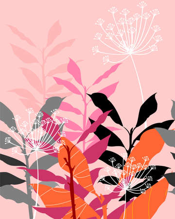 floral borderのイラスト素材