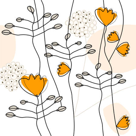 floral seamlessのイラスト素材